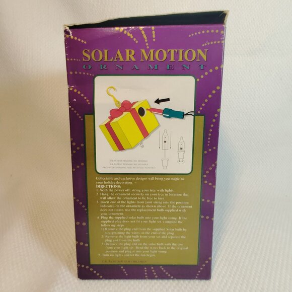 Solar motion mistletoe Magic reindeer Christmas Present ornament Vintage #C13 - Picture 2 of 3